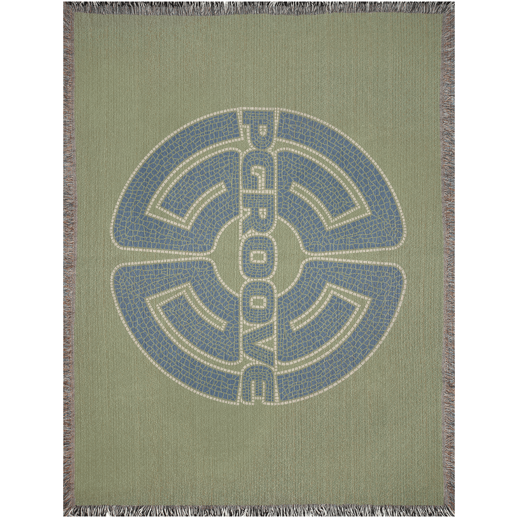 PGroove Mosaic Logo | Woven Art Throw Blanket